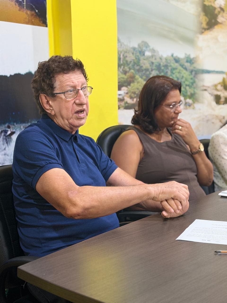 Representantes do Conselho Municipal de Educação de Porto Velho durante ato relacionado à nomeação dos novos conselheiros Mário Jorge Souza de Oliveira e Ivanete Saskoski Caminha.