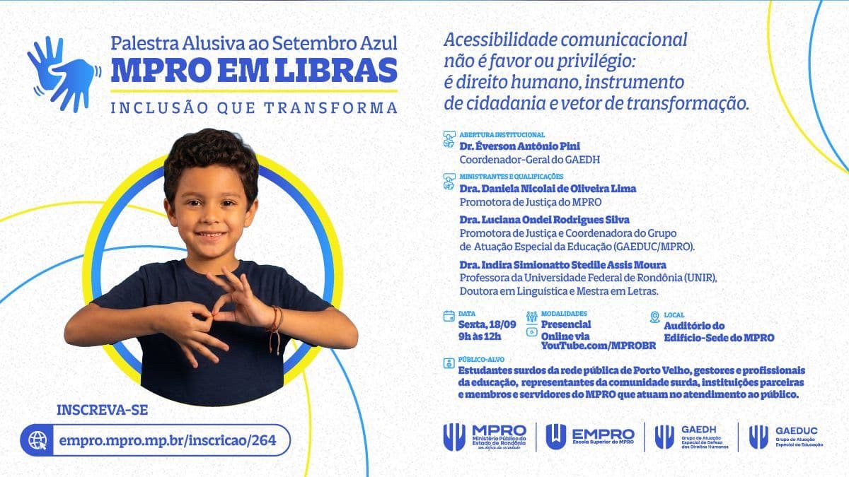 Estudantes participam de atividade educativa relacionada ao Projeto Patrulha Eleitoral, que será realizada no Ministério Público de Rondônia.